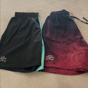 2 pair Rarr men workout shorts